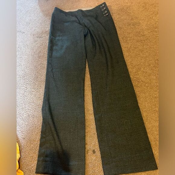Anthropologie Elevenses Brighton Grey Pants Women's Size 2 - Picture 5 of 13